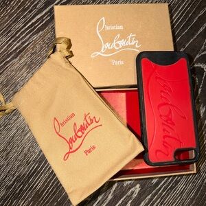 Christian Louboutin iPhone Case 8 Plus With Box And Dustbag Used Authentic